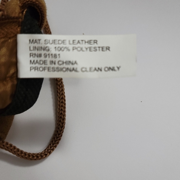 Vintage Tan Suede Zippered  Change Purse - Picture 8 of 8